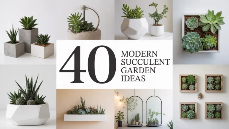 Modern Succulent Garden