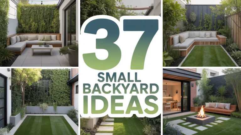 37 Small Backyard Ideas That Make Any Space Look Bigger Small backyard ideas