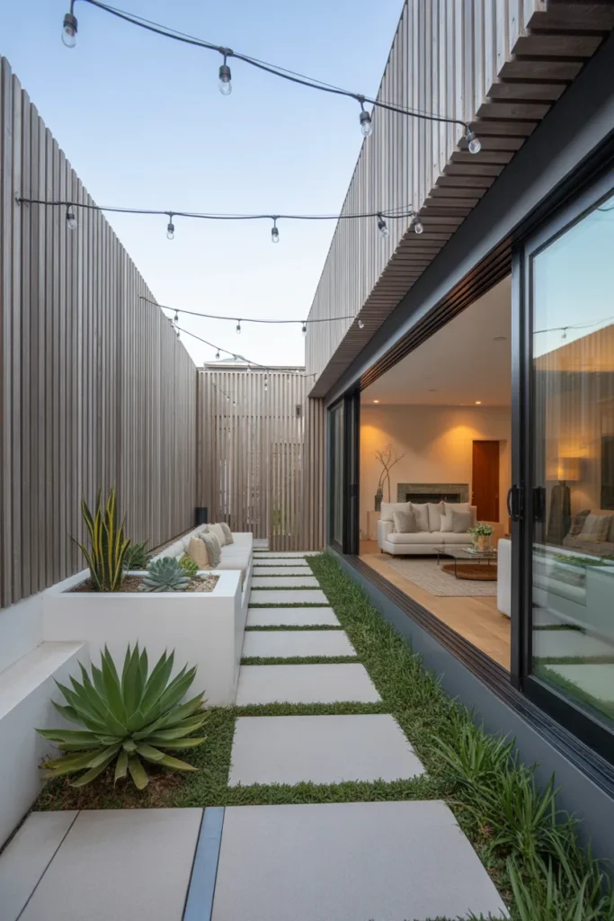 narrow backyard ideas