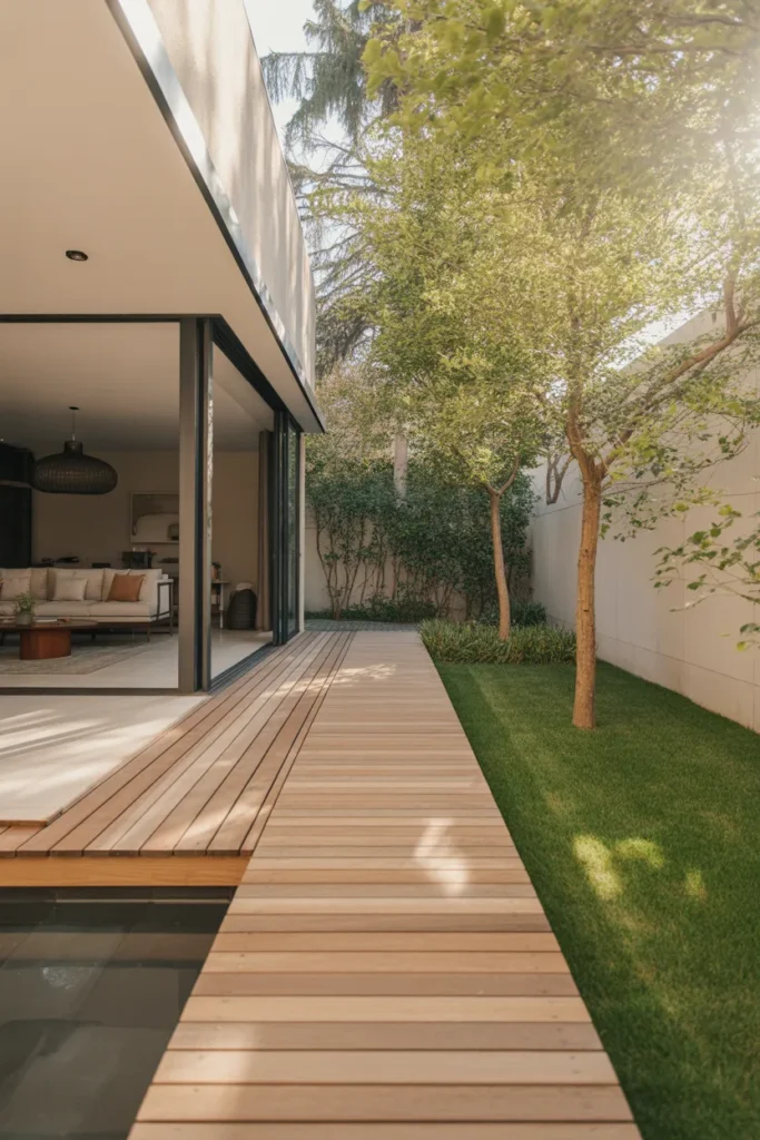 narrow backyard ideas