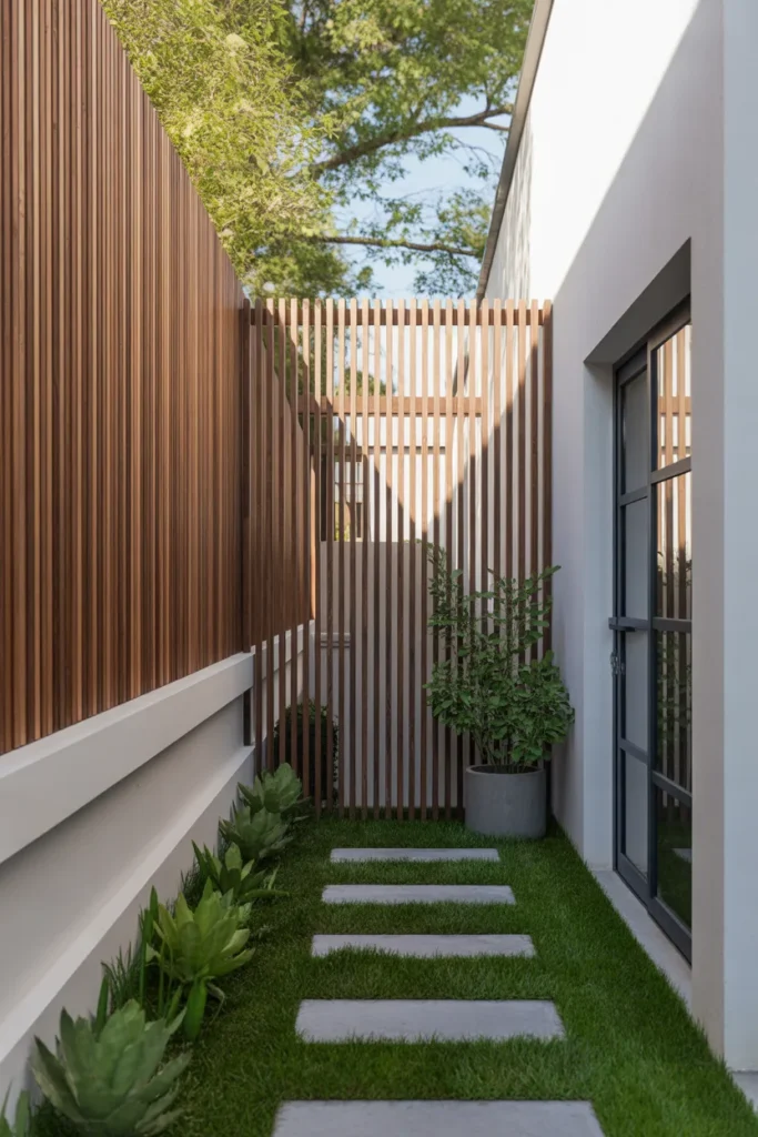 side yard landscaping