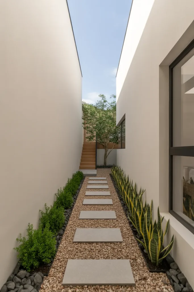 side yard landscaping