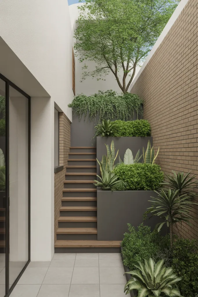 side yard landscaping