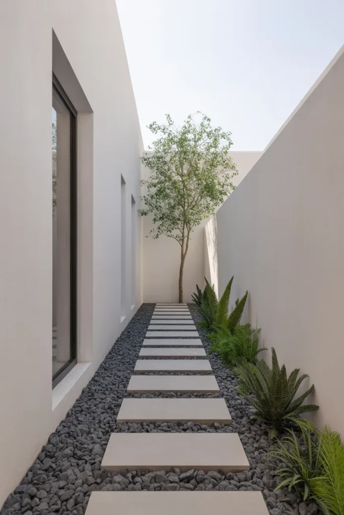 side yard landscaping