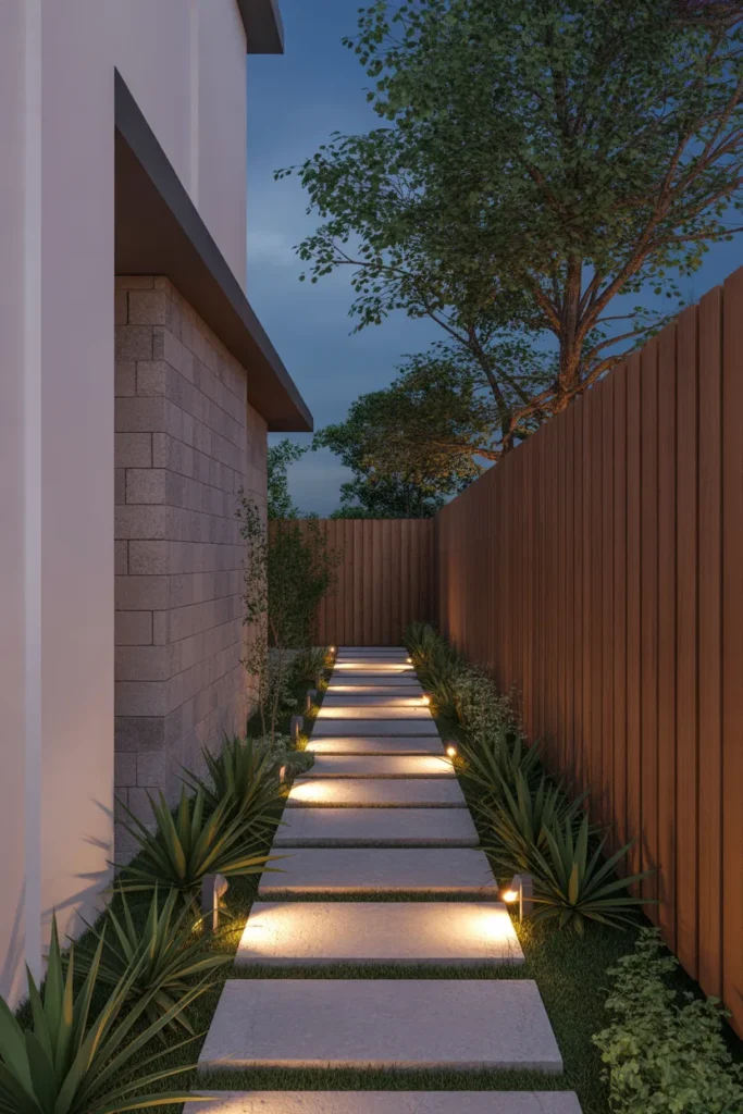 side yard landscaping