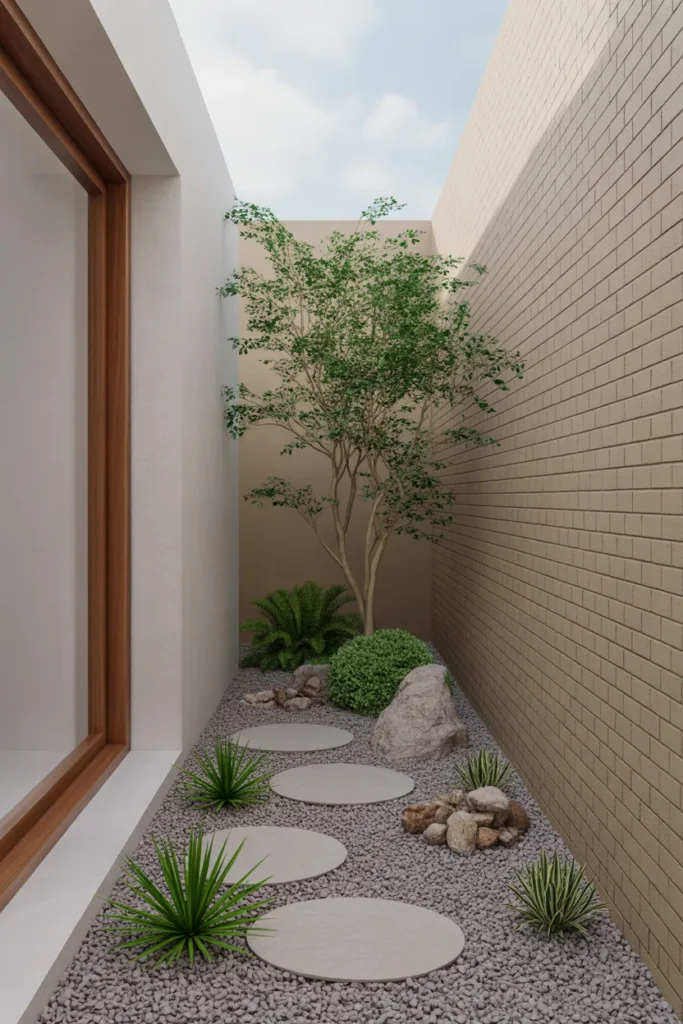 side yard landscaping