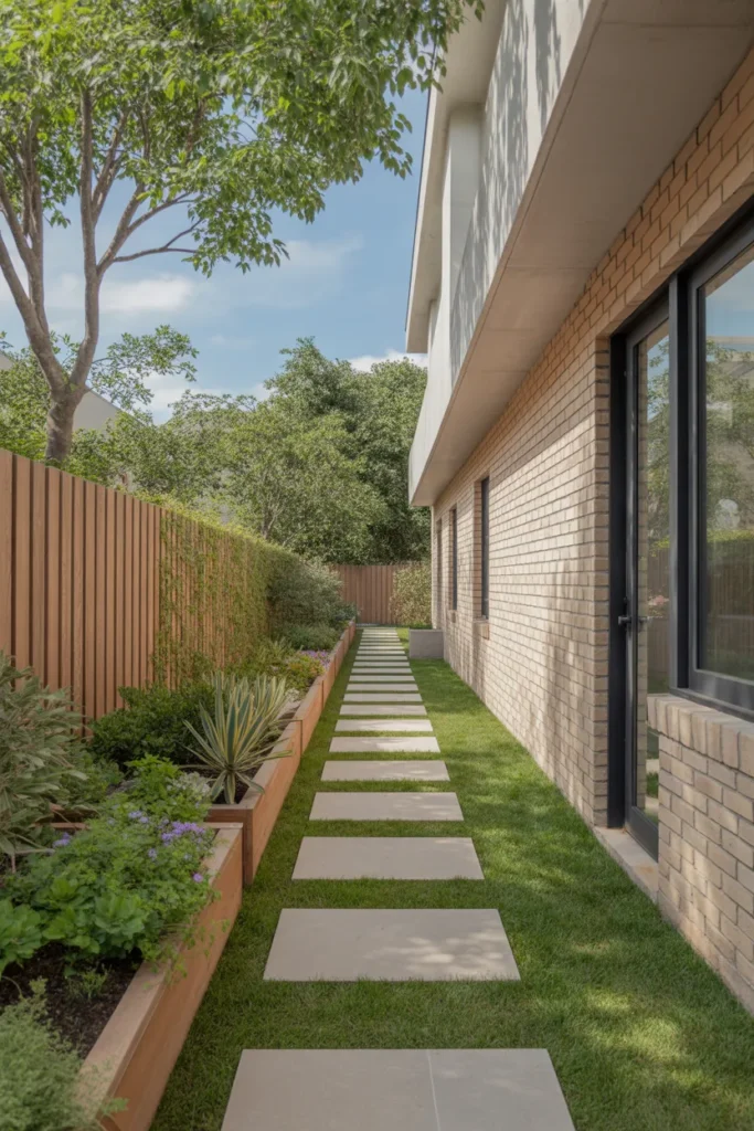 side yard landscaping