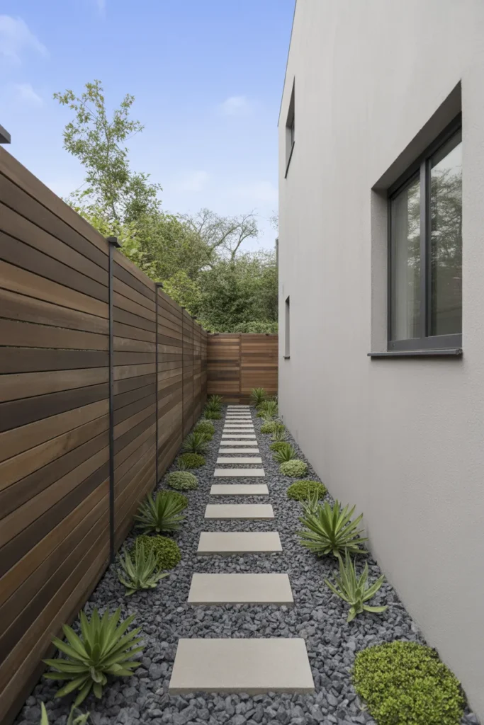 side yard landscaping