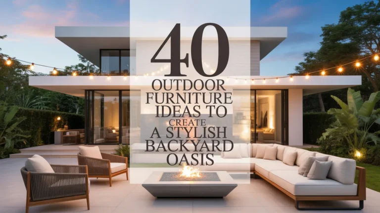 40 Outdoor Furniture Ideas to Create a Stylish Backyard Oasis